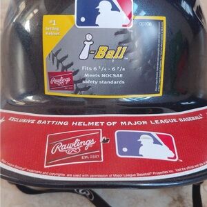 Rawlings Black and Red I-Ball Baseball Helmet